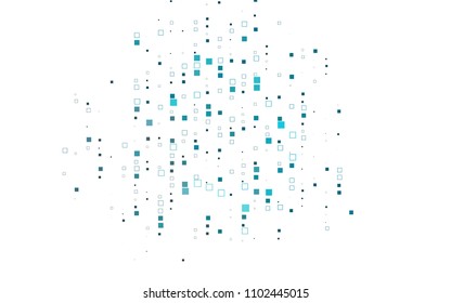Light BLUE vector polygonal illustration consisting of rectangles. Rectangular design for your business. Creative geometric background in origami style with gradient.