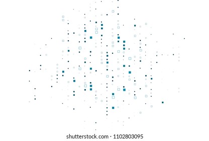 Light BLUE vector polygonal illustration, which consist of rectangles. Rectangular pattern for your business design. Geometric background in Origami style with gradient. 