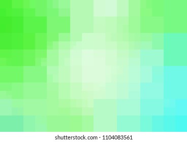 Light BLUE vector polygonal illustration, which consist of rectangles. Rectangular design for your business. Creative geometric background in Origami style with gradient