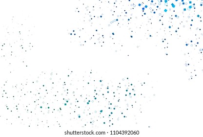 Light BLUE vector polygonal illustration consisting of rectangles. Rectangular design for your business. Creative geometric background in origami style with gradient.