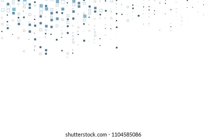 Light BLUE vector polygonal illustration, which consist of rectangles. Rectangular pattern for your business design. Geometric background in Origami style with gradient. 