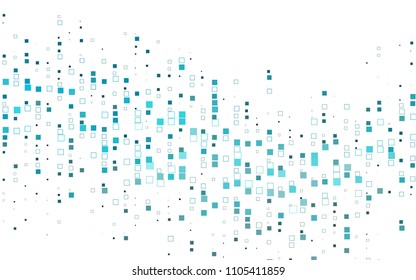 Light BLUE vector polygonal illustration consisting of rectangles. Rectangular design for your business. Creative geometric background in origami style with gradient.