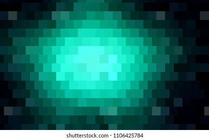 Light BLUE vector polygonal illustration consisting of rectangles. Rectangular design for your business. Creative geometric background in origami style with gradient.