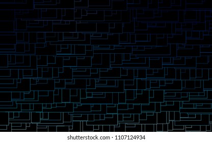 Light BLUE vector polygonal illustration consisting of rectangles. Rectangular design for your business. Creative geometric background in origami style with gradient.