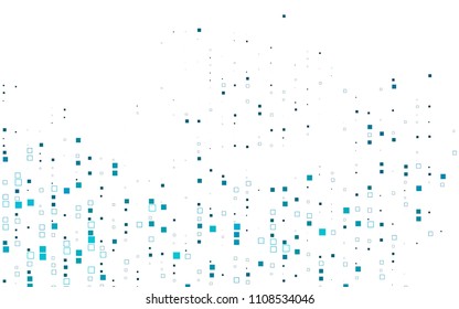 Light BLUE vector polygonal illustration, which consist of rectangles. Rectangular pattern for your business design. Geometric background in Origami style with gradient. 