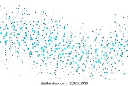 Light BLUE vector polygonal illustration consisting of rectangles. Rectangular design for your business. Creative geometric background in origami style with gradient.