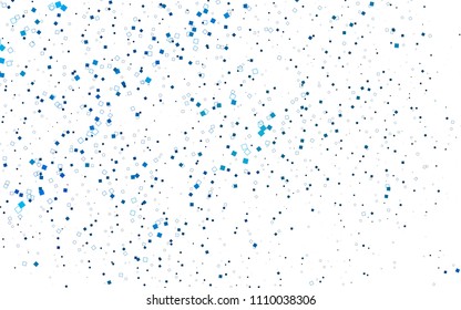 Light BLUE vector polygonal illustration consisting of rectangles. Rectangular design for your business. Creative geometric background in origami style with gradient.