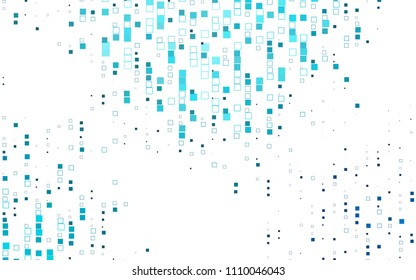Light BLUE vector polygonal illustration, which consist of rectangles. Rectangular pattern for your business design. Geometric background in Origami style with gradient. 
