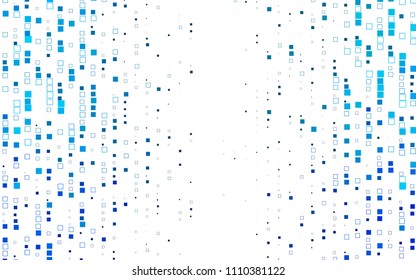 Light BLUE vector polygonal illustration consisting of rectangles. Rectangular design for your business. Creative geometric background in origami style with gradient.