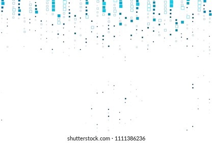Light BLUE vector polygonal illustration consisting of rectangles. Rectangular design for your business. Creative geometric background in origami style with gradient.
