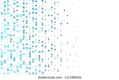 Light BLUE vector polygonal illustration consisting of rectangles. Rectangular design for your business. Creative geometric background in origami style with gradient.