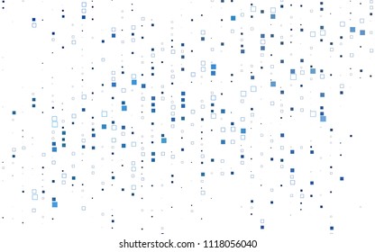 Light BLUE vector polygonal illustration consisting of rectangles. Rectangular design for your business. Creative geometric background in origami style with gradient.