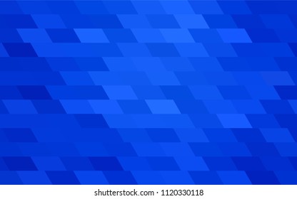 Light BLUE vector polygonal illustration, which consist of rectangles. Rectangular pattern for your business design. Geometric background in Origami style with gradient. 