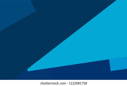 Light BLUE vector polygonal illustration, which consist of rectangles. Rectangular pattern for your business design. Geometric background in Origami style with gradient. 