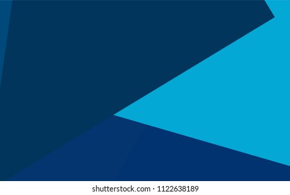 Light BLUE vector polygonal illustration, which consist of rectangles. Rectangular pattern for your business design. Geometric background in Origami style with gradient. 