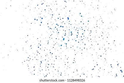 Light BLUE vector polygonal illustration, which consist of rectangles. Rectangular pattern for your business design. Geometric background in Origami style with gradient. 