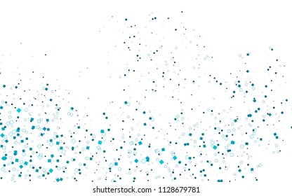 Light BLUE vector polygonal illustration, which consist of rectangles. Rectangular pattern for your business design. Geometric background in Origami style with gradient. 