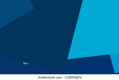 Light BLUE vector polygonal illustration consisting of rectangles. Rectangular design for your business. Creative geometric background in origami style with gradient.