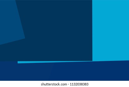 Light BLUE vector polygonal illustration consisting of rectangles. Rectangular design for your business. Creative geometric background in origami style with gradient.