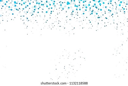Light BLUE vector polygonal illustration consisting of rectangles. Rectangular design for your business. Creative geometric background in origami style with gradient.