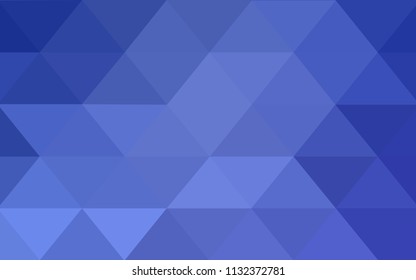 Light BLUE vector polygonal illustration, which consist of triangles. Triangular design for your business. Creative geometric background in Origami style with gradient
