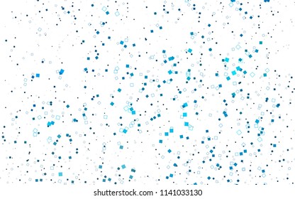 Light BLUE vector polygonal illustration consisting of rectangles. Rectangular design for your business. Creative geometric background in origami style with gradient.