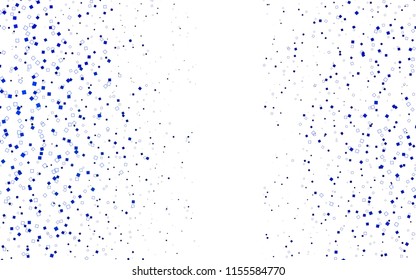 Light BLUE vector polygonal illustration, which consist of rectangles. Rectangular pattern for your business design. Geometric background in Origami style with gradient. 
