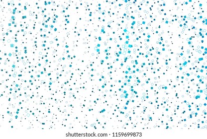 Light BLUE vector polygonal illustration, which consist of rectangles. Rectangular pattern for your business design. Geometric background in Origami style with gradient. 