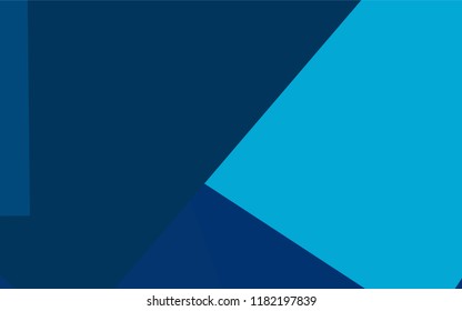 Light BLUE vector polygonal illustration, which consist of rectangles. Rectangular pattern for your business design. Geometric background in Origami style with gradient. 