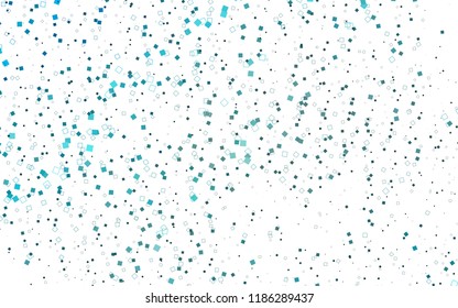 Light BLUE vector polygonal illustration consisting of rectangles. Rectangular design for your business. Creative geometric background in origami style with gradient.