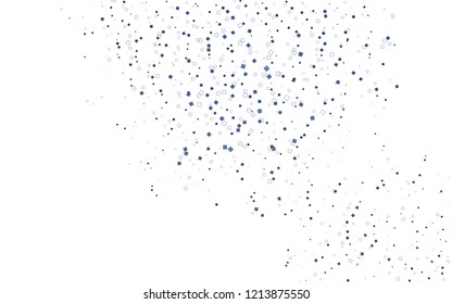 Light BLUE vector polygonal illustration consisting of rectangles. Rectangular design for your business. Creative geometric background in origami style with gradient.