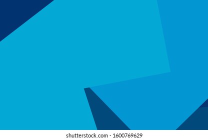 Light BLUE vector polygonal illustration consisting of rectangles. Rectangular design for your business. Creative geometric background in origami style with gradient.