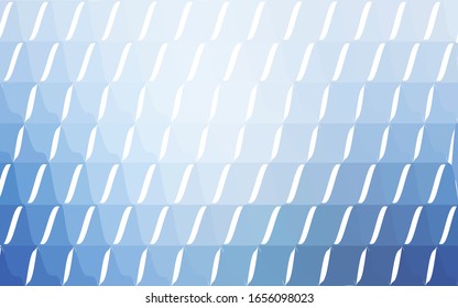 Light BLUE vector polygonal illustration, which consist of triangles. Triangular design for your business. Creative geometric background in Origami style with gradient
