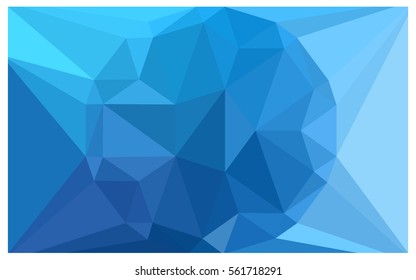 Light BLUE vector polygonal illustration, which consist of triangles with a gemstone in center. Triangular design of a huge diamond for your business. Creative geometric background of gems.