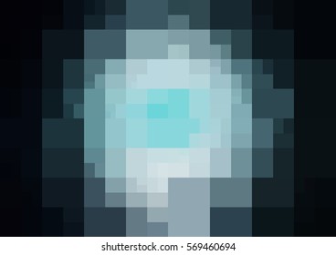 Light Blue vector polygonal illustration, which consist of rectangles. Rectangular pattern for your business design. Geometric background in Origami style with gradient. 