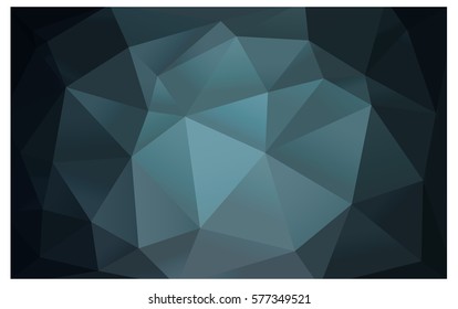 Light BLUE vector polygonal illustration, which consist of triangles. Triangular pattern for your business design. Geometric background in Origami style with gradient. 