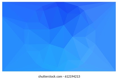 Light BLUE vector polygonal illustration, which consist of triangles with a gemstone in center. Triangular design of a huge diamond for your business. Creative geometric background of gems.
