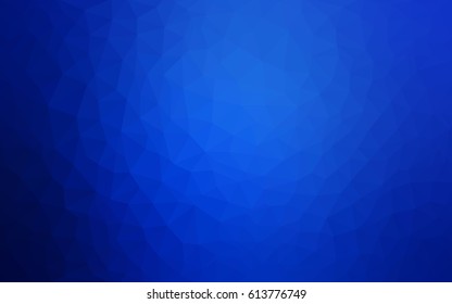 Light BLUE vector polygonal illustration, which consist of triangles. Triangular design for your business. Creative geometric background in Origami style with gradient
