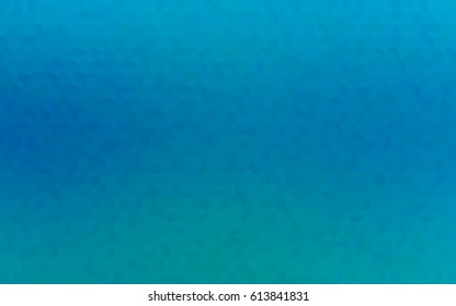 Light BLUE vector polygonal illustration, which consist of hexagons. Hexagonal design for your business. Creative geometric background in Origami style with gradient