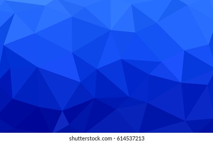 Light BLUE vector polygonal illustration, which consist of triangles. Triangular design for your business. Creative geometric background in Origami style with gradient