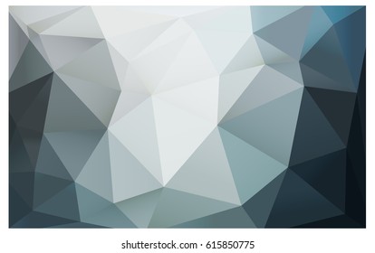 Light BLUE vector polygonal illustration, which consist of triangles. Triangular design for your business. Creative geometric background in Origami style with gradient