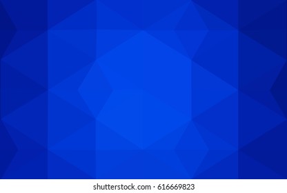 Light BLUE vector polygonal illustration, which consist of triangles. Triangular design for your business. Creative geometric background in Origami style with gradient