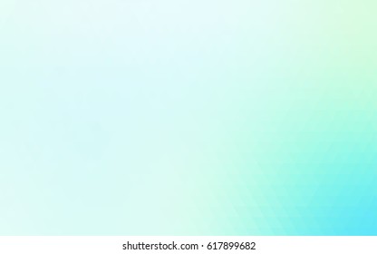 Light BLUE vector polygonal illustration, which consist of triangles. Triangular pattern for your business design. Geometric background in Origami style with gradient. 