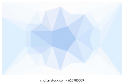 Light BLUE vector polygonal illustration, which consist of triangles with a gemstone in center. Triangular design of a huge diamond for your business. Creative geometric background of gems.
