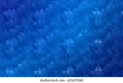Light BLUE vector polygonal illustration, which consist of triangles. Triangular pattern for your business design. Geometric background in Origami style with gradient. 