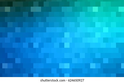 Light BLUE vector polygonal illustration, which consist of rectangles. Rectangular design for your business. Creative geometric background in Origami style with gradient