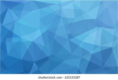 Light BLUE vector polygonal illustration, which consist of triangles. Triangular design for your business. Creative geometric background in Origami style with gradient