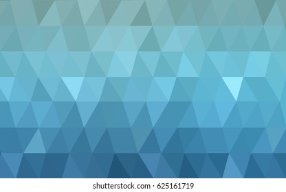 Light BLUE vector polygonal illustration, which consist of triangles. Triangular design for your business. Creative geometric background in Origami style with gradient
