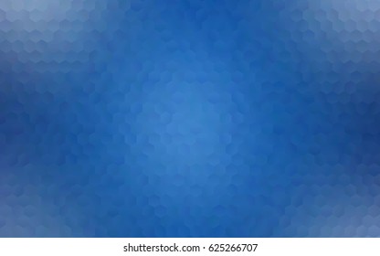 Light BLUE vector polygonal illustration, which consist of hexagons. Hexagonal design for your business. Creative geometric background in Origami style with gradient