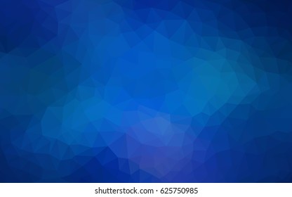 Light BLUE vector polygonal illustration, which consist of triangles. Triangular design for your business. Creative geometric background in Origami style with gradient